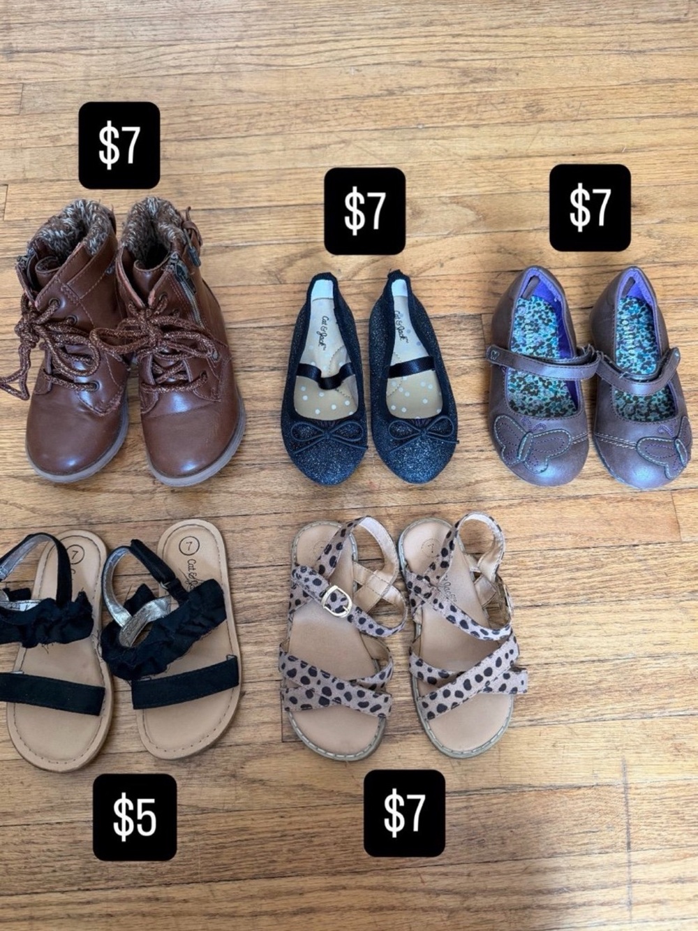 Girls size 7 shoes